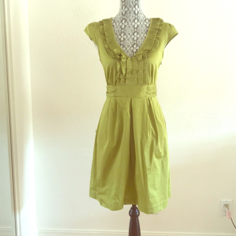 Avocado green dress